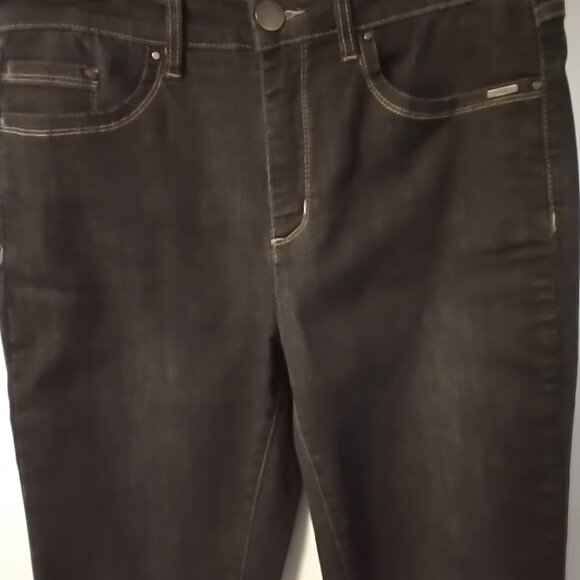 French Dressing Olivia Jean, Dark Wash, Slim Leg Size 10 - Picture 1 of 7